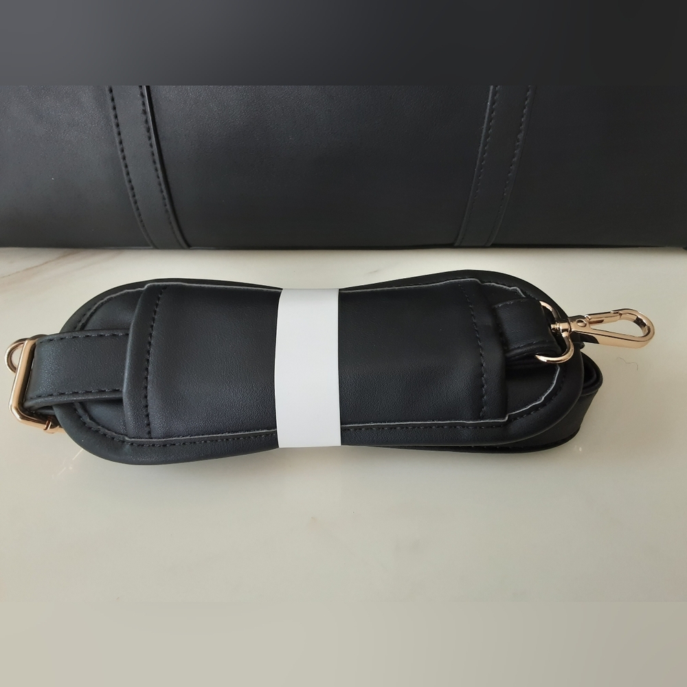 LOVEVOOK Laptop Bag Lightweight Black PU Leather Large Shoulder | Satchel Bag - Picture 10 of 12